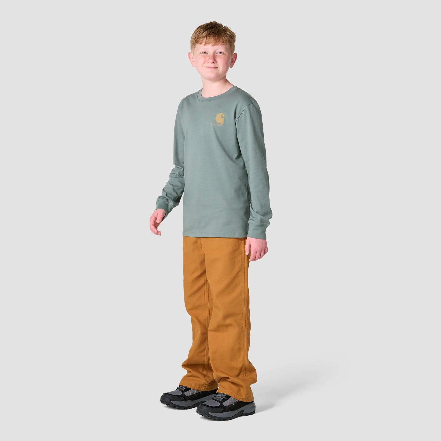 Boys' Long Sleeve Utility Vehicle Pocket T-Shirt (Toddler/Child/Youth)