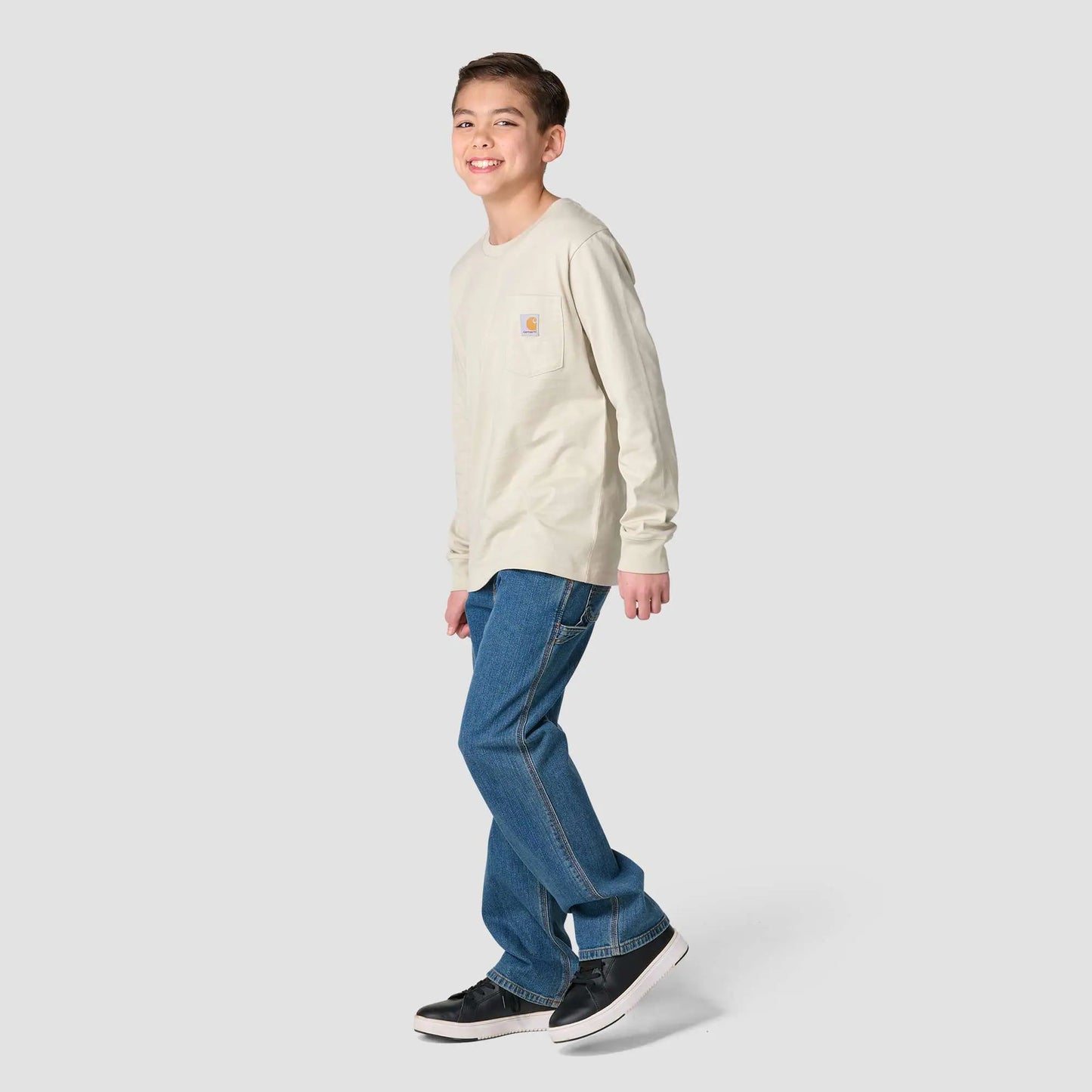 Boys' Long Sleeve Western Pocket T-Shirt (Toddler/Child/Youth)