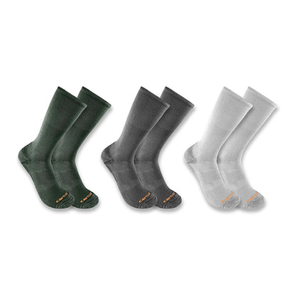 Women's Midweight Cotton-Tencel Comfort Crew Sock 3-Pack