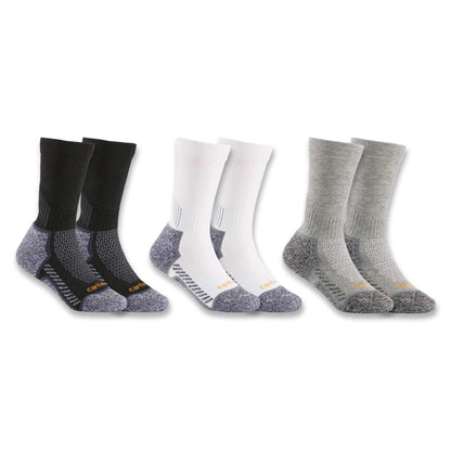 Kids' Force Midweight Crew Sock 3-Pack