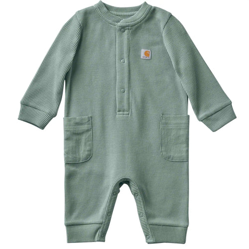 Kids' Long Sleeve Thermal Henley Coverall (Baby)
