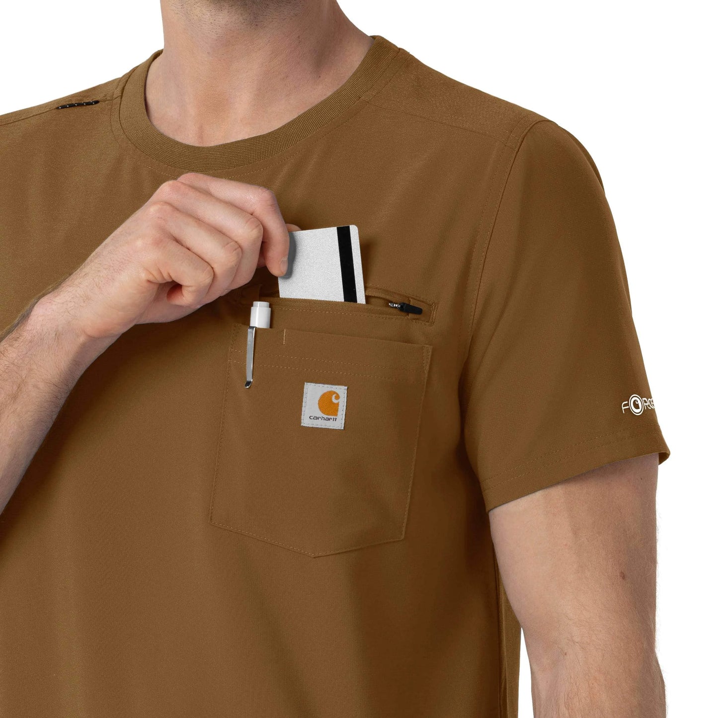 Force Cross-Flex Crew Neck Scrub Top