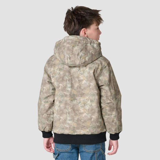 Boys' Canvas Insulated Faded Camo Jacket (Child/Youth)