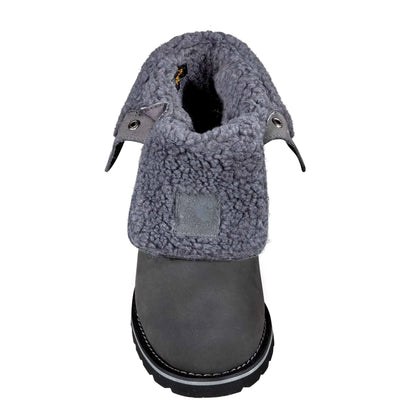 Women's 8" Waterproof Insulated Wedge Fold Down Winter Boot