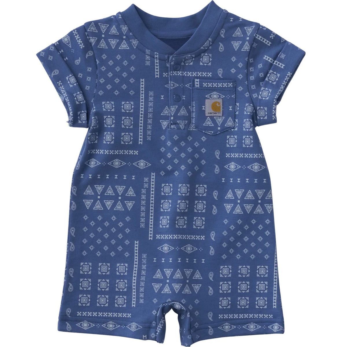 Kids' Short Sleeve French Terry Romper (Baby)