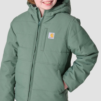 Girls' Long Sleeve Full-Zip Montana Insulated Hooded Jacket (Youth)