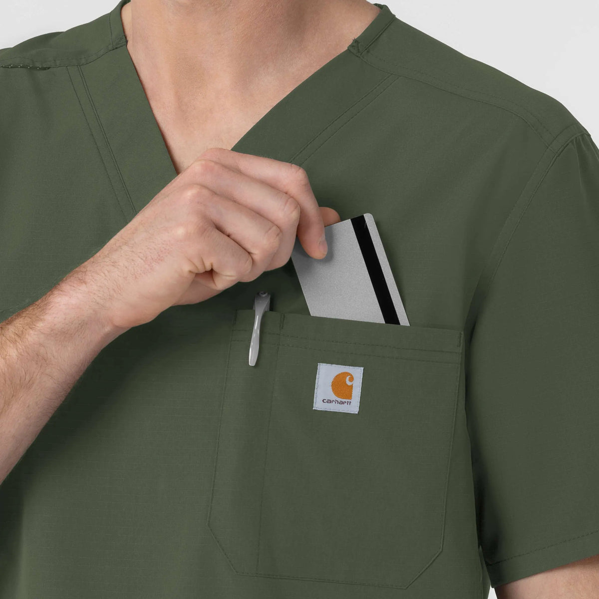 Rugged Flex FLD Ripstop V-Neck Scrub Top