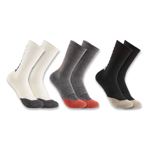 Women's Midweight Cotton-Tencel™ Logo Crew Sock 3-Pack