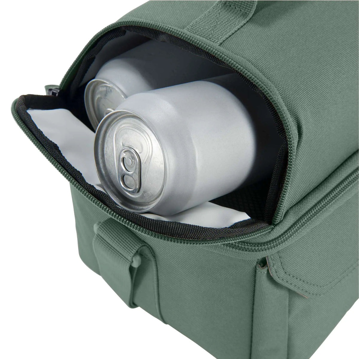 Insulated 12 Can Two Compartment Lunch Cooler