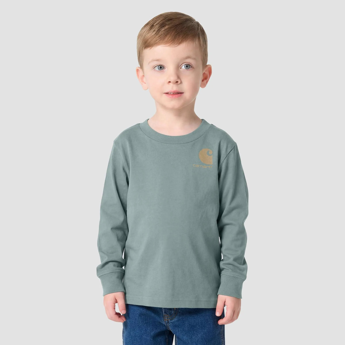 Boys' Long Sleeve Utility Vehicle Pocket T-Shirt (Toddler/Child/Youth)