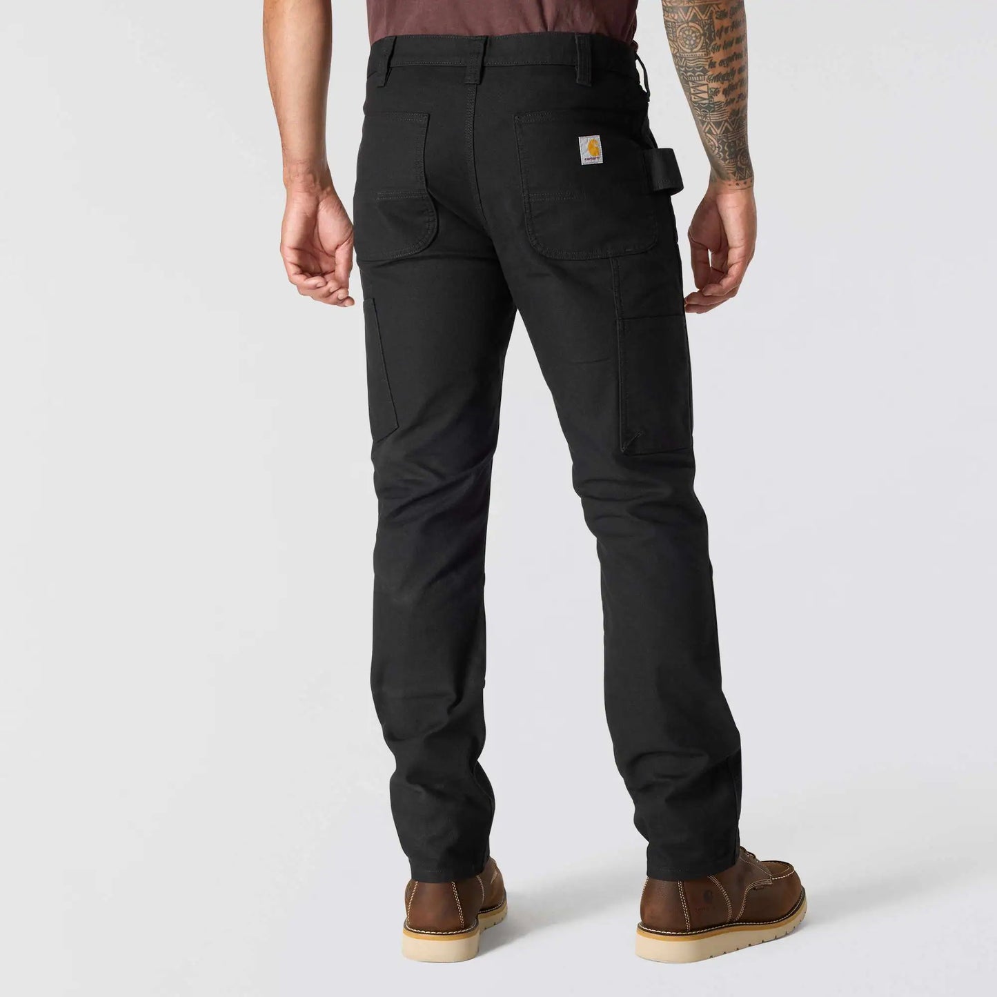 Slim Tapered Rugged Flex™ Duck Double-Front Dungaree