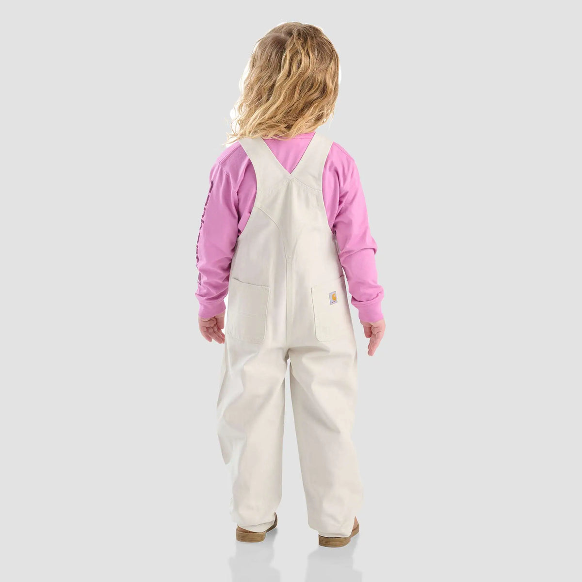 Girls' Canvas Ruffle Front Overall (Baby/Toddler)