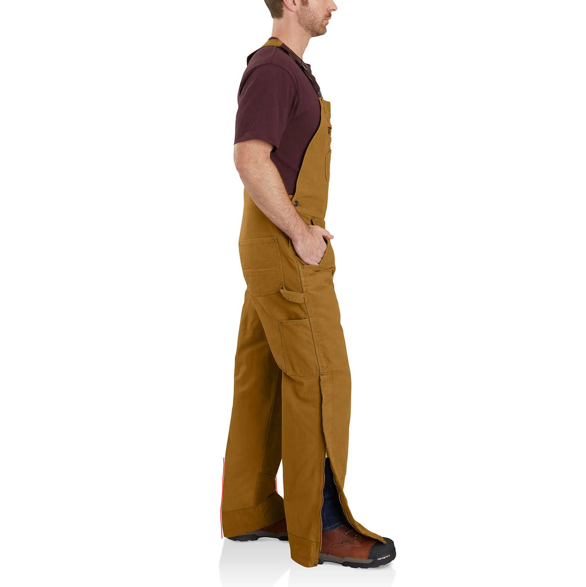 Washed Duck Insulated Bib Overall
