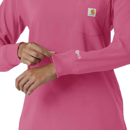 Women's Force Cross-Flex  Crew Neck Long Sleeve Scrub Top