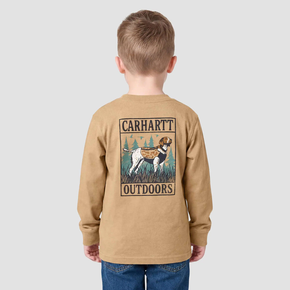 Boys' Long Sleeve Duck Camo Dog Pocket T-Shirt (Toddler/Child/Youth)