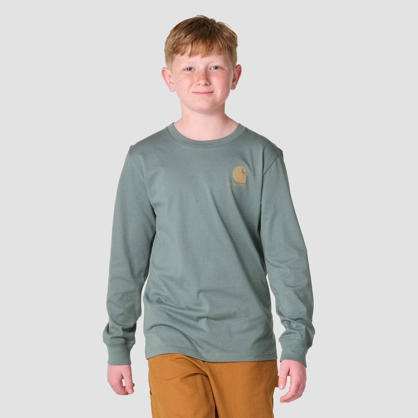 Boys' Long Sleeve Utility Vehicle Pocket T-Shirt (Toddler/Child/Youth)