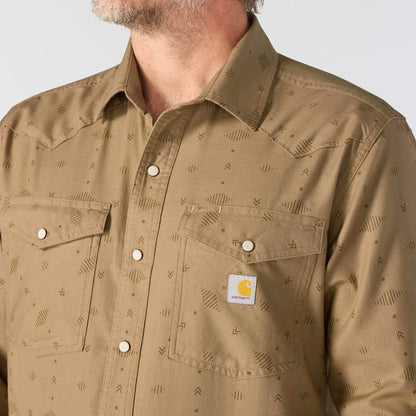 Montana Rugged Flex™ Relaxed Fit Lightweight Long-Sleeve Snap-Front Plaid Shirt