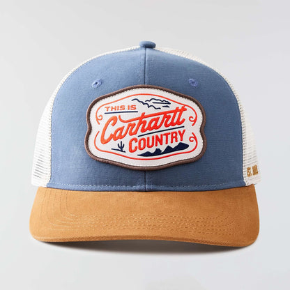 Canvas Mesh-Back Country Graphic Cap