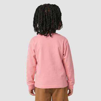 Girls' Long Sleeve Tonal Patch Pocket T-Shirt (Toddler/Child/Youth)