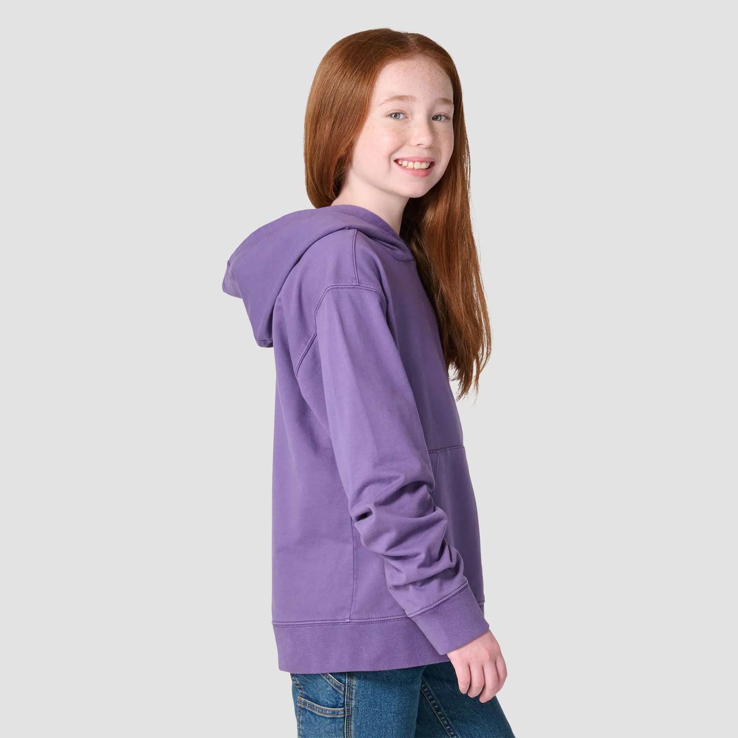 Girls' Long Sleeve Garment Dyed Hooded Sweatshirt (Child/Youth)