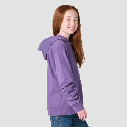 Girls' Long Sleeve Garment Dyed Hooded Sweatshirt (Child/Youth)