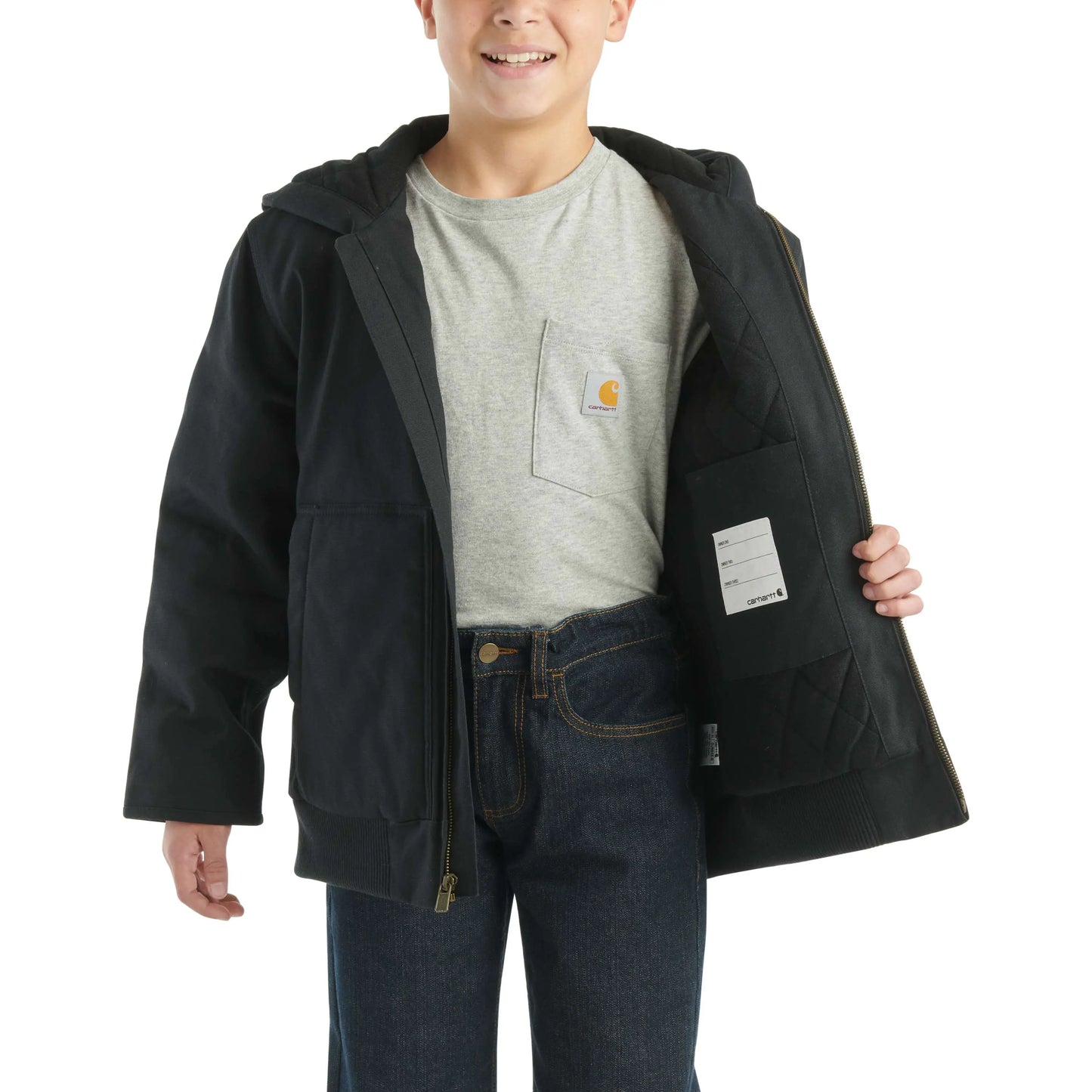 Boys' Flannel Quilt Lined Active Jac (Child/Youth)