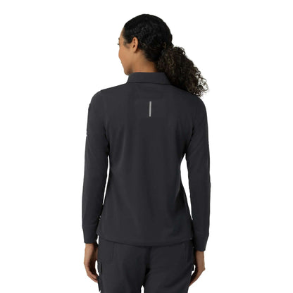 Women's Rugged Flex® RSCU Heavyweight Long Sleeve Polo Scrub Top