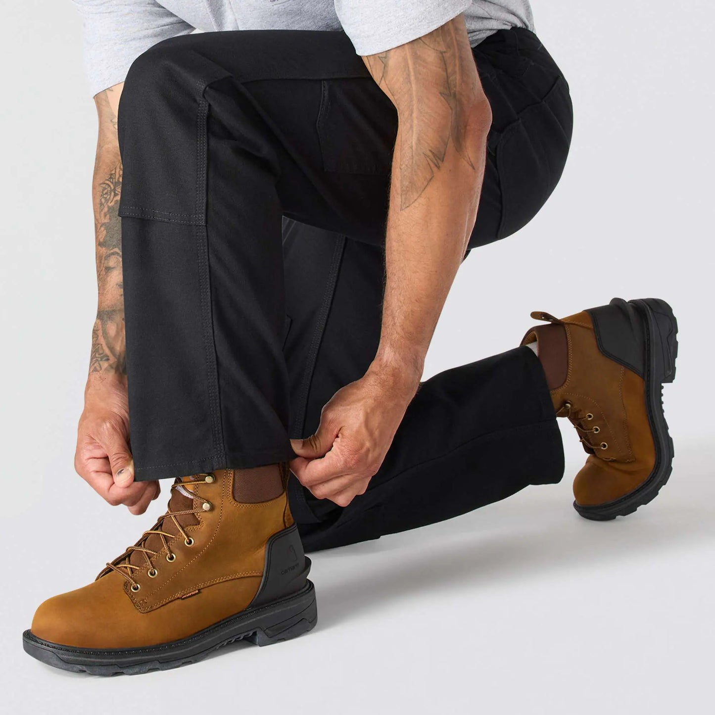 Relaxed Straight Rugged Flex™ Duck Double-Front Dungaree