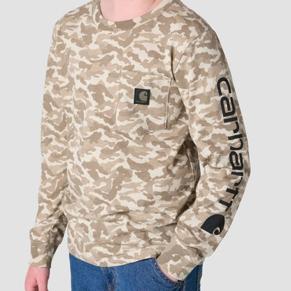 Boys' Long Sleeve Camo Pocket T-Shirt (Child/Youth)