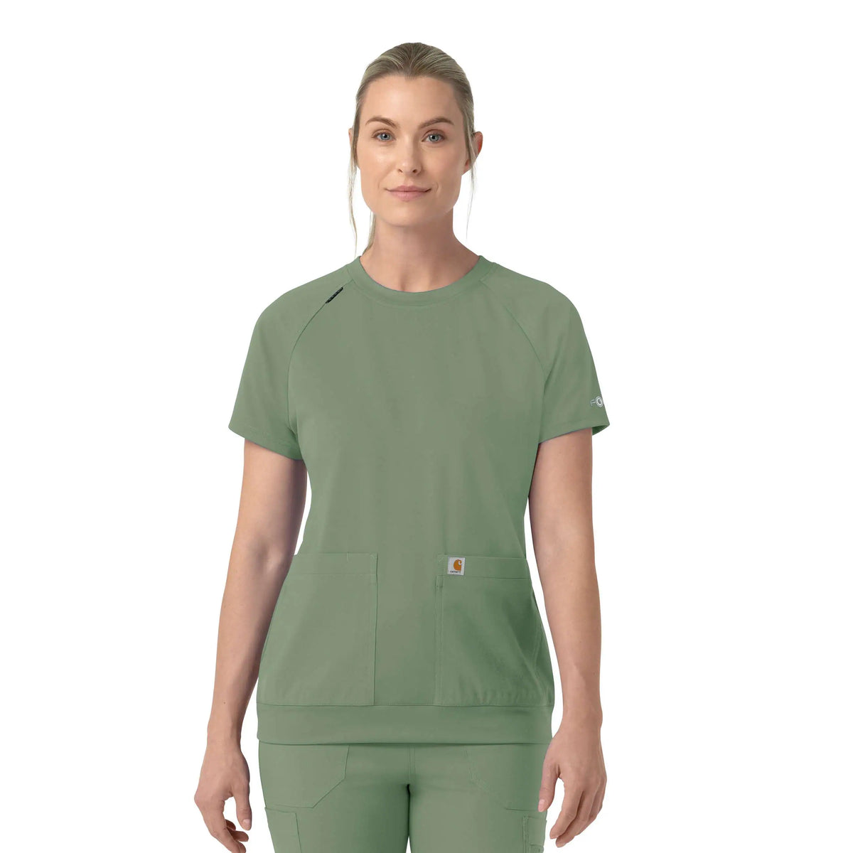 Women's Force Cross-Flex Knit Crew Neck Scrub Top