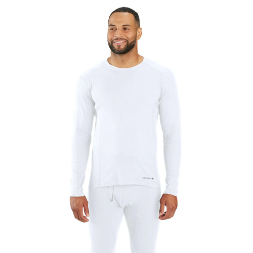 Midweight Stretch Cotton Rib Base Layer Crewneck