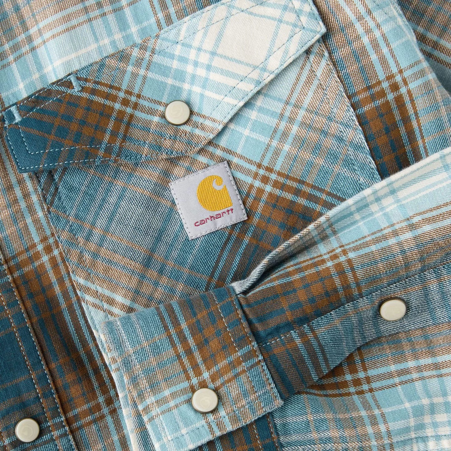 Montana Rugged Flex™ Relaxed Fit Lightweight Long-Sleeve Snap-Front Plaid Shirt