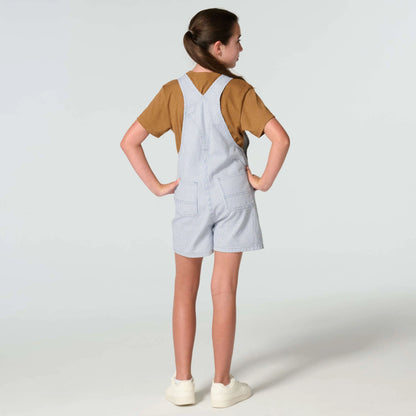 Girls' Twill Stripe Shortall (Child)