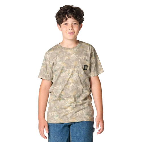 Boys' Short Sleeve Faded Camo Pocket T-Shirt (Toddler/Child/Youth)