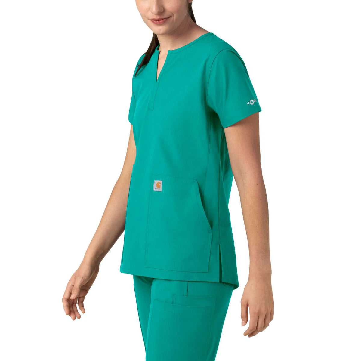 Women's Force Essentials Notch Neck Tunic Scrub Top