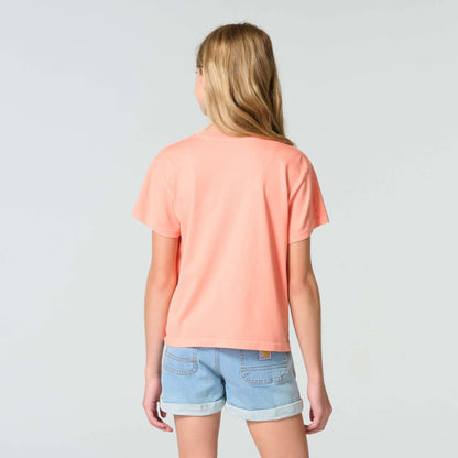 Girls' Short Sleeve Re-Engineered Garment Dye Pocket T-Shirt (Child/Toddler/Youth)