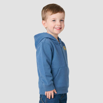 Boys' Long Sleeve Half-Zip Hooded Logo Sweatshirt (Baby/Toddler)