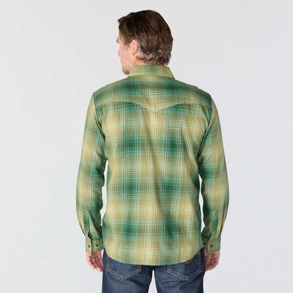 Montana Rugged Flex™ Relaxed Fit Lightweight Long-Sleeve Snap-Front Plaid Shirt