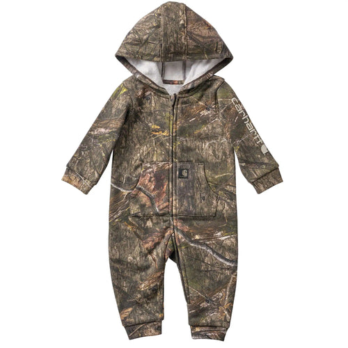 Boys' Long Sleeve Zip-Front Hooded Camo Coverall (Baby)